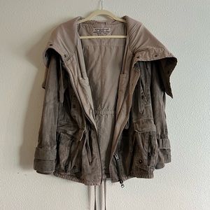 All Saints Draped Collar Parka